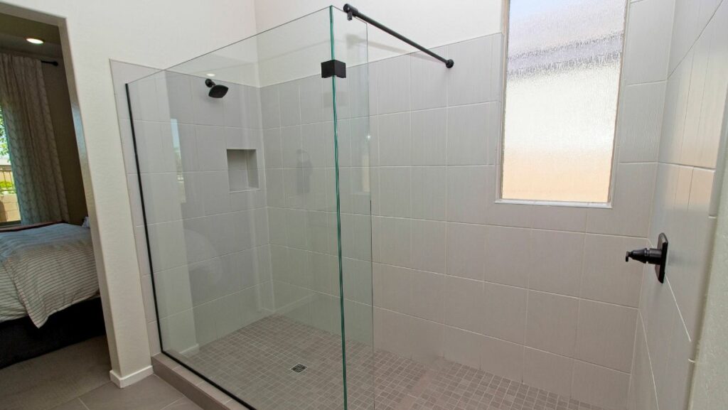 Fixed Standing Shower Glass Panels in Houston